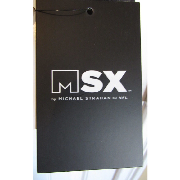 Mens MICHAEL STRAHAN NFL Purple Black Pullover Hoodie BALTIMORE RAVENS Large NEW - Picture 4 of 4